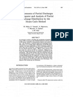 Measurements of Partial Discharges by Computer and Analysis of Partial Discharge Distribution by The Monte Carlo Method