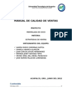 Manual de Calidad de Ventas