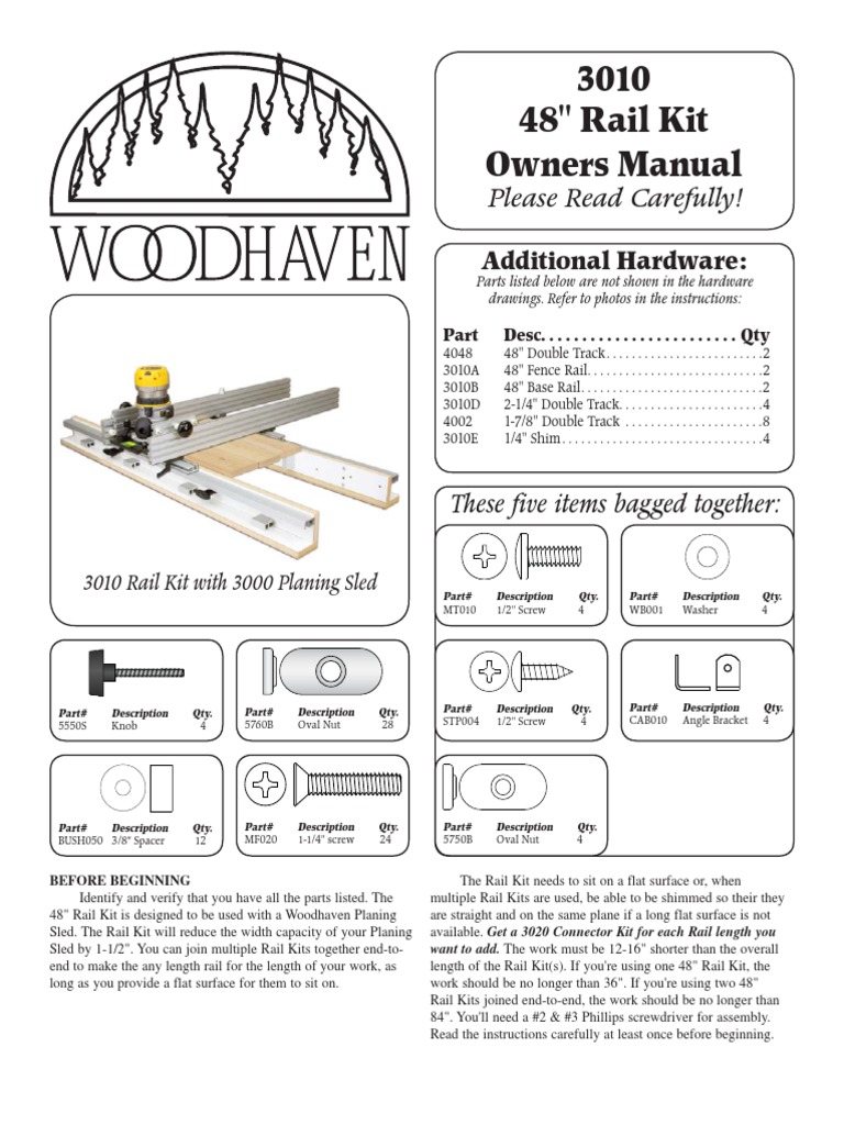 Manual de Rait Kit | PDF | Track (Rail Transport) | Screw