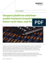 Genpact Capital Market Platform Solutions and services help clients transform their operations, optimize costs, and improve risk mitigation.