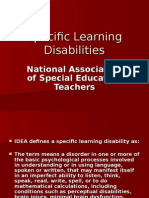 Specific Learning Disabilities