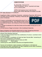 Features of Constitution