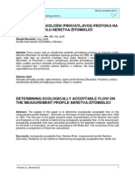 Određivanje Ekološki Prihvatljivog Protoka Na Mjernom Profilu Neretva-Žitomislići