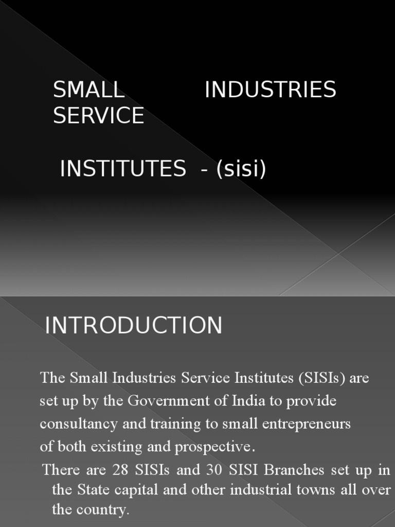 Small Industries Service PDF Entrepreneurship Small And Medium
