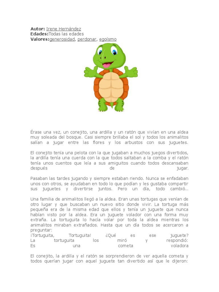 La Tortuga y La Cometa Voladora | PDF | Juguetes | Ocio, image size:768x1024