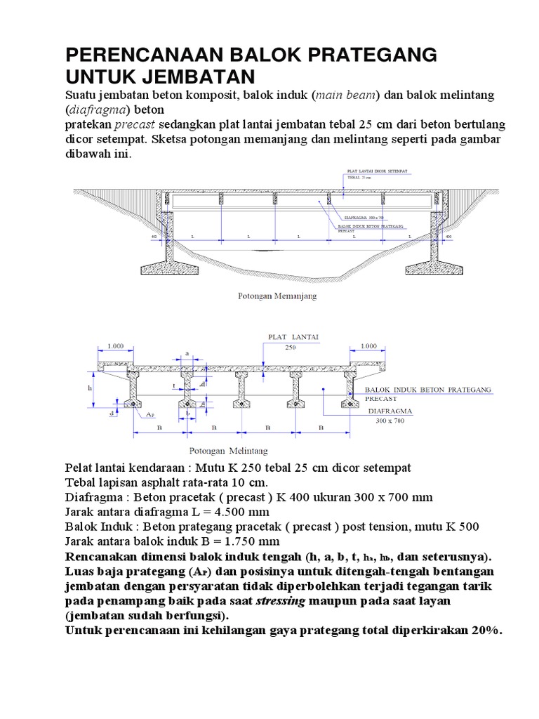7 Perencanaan Balok Prategang Untuk Jembatan