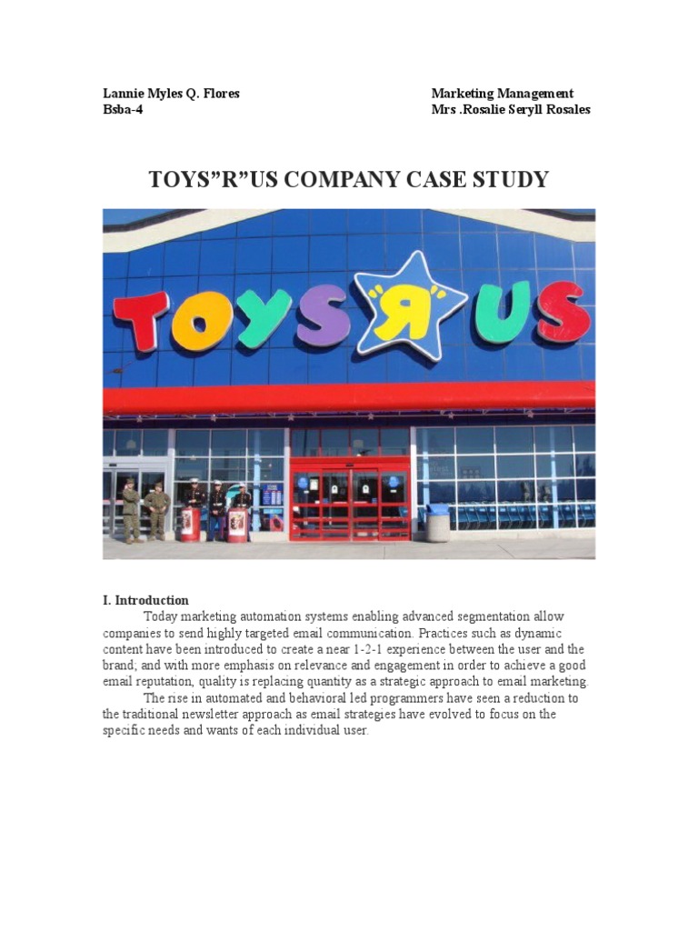Toy R Us A Case Study On EMarketing PDF Toys Online Advertising