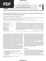 Linking Organizational Culture Structure Strategy