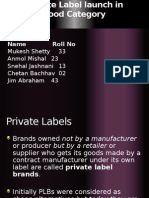 private label launch in food industry