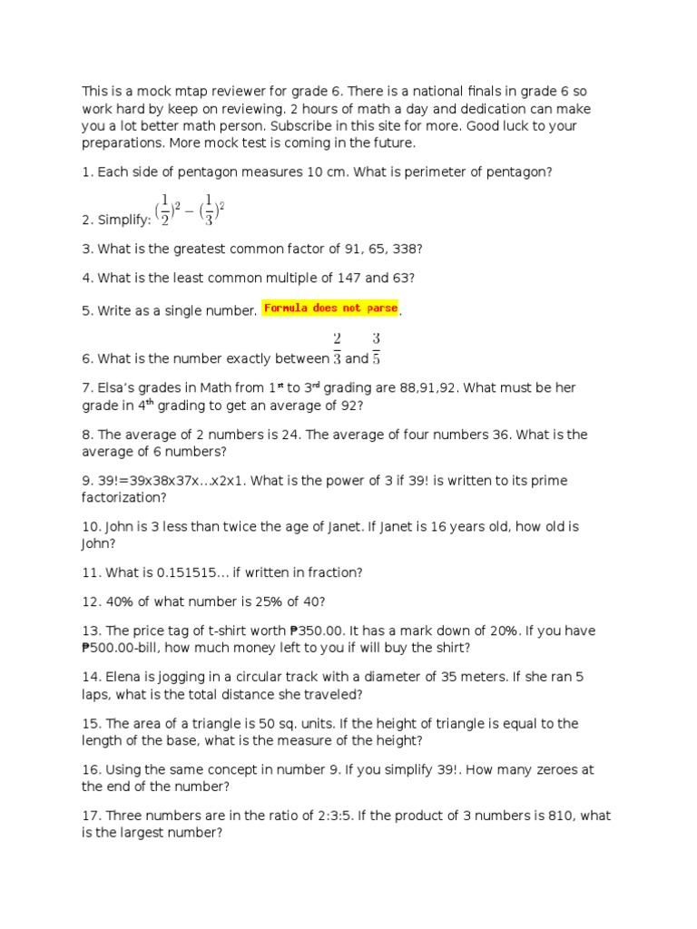 Mtap reviewer grade essay 08 image