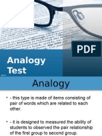Report Assessment Analogy