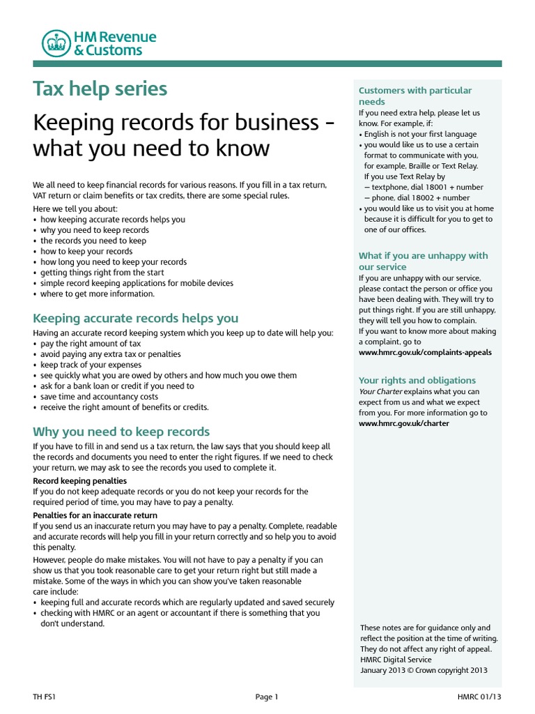 VAT Record Keeping PDF