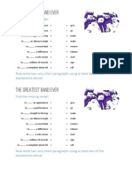 The Greatest Band Ever - Vocab