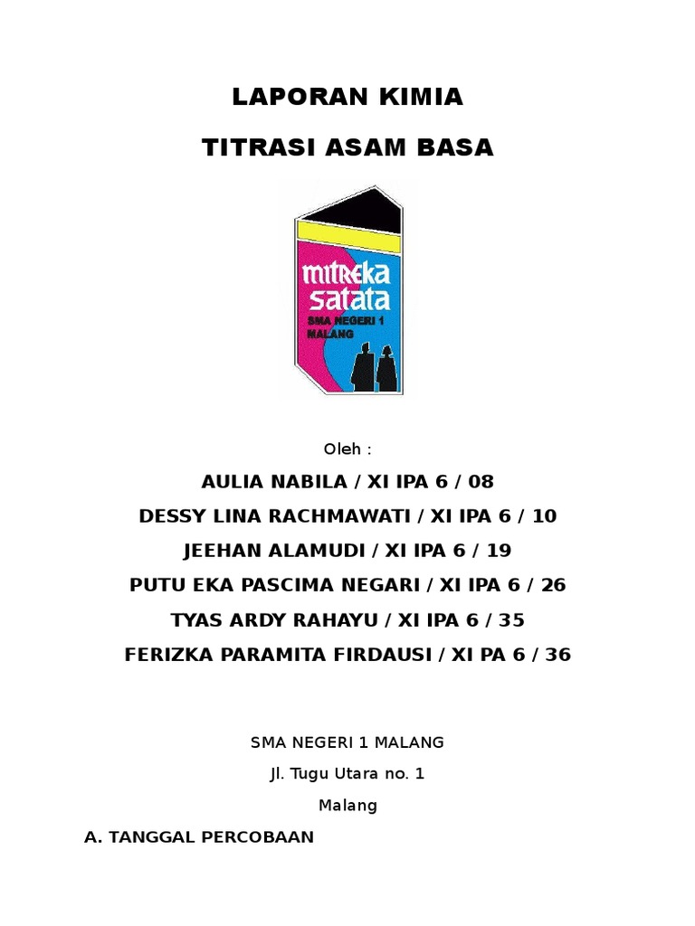 Laporan Titrasi Asam Basa Doc