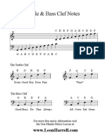 Treble & Bass Clef Notes