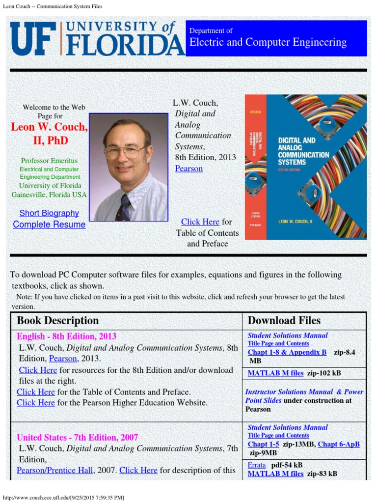 Leon Couch Communication System Files Telecommunication