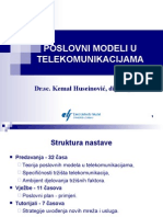 Poslovni Modeli U Telekomunikacijama - Dobro Za Pplaniranje TK Mreza