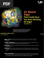 31 Excel Tips: That Could Save You From Working All Night