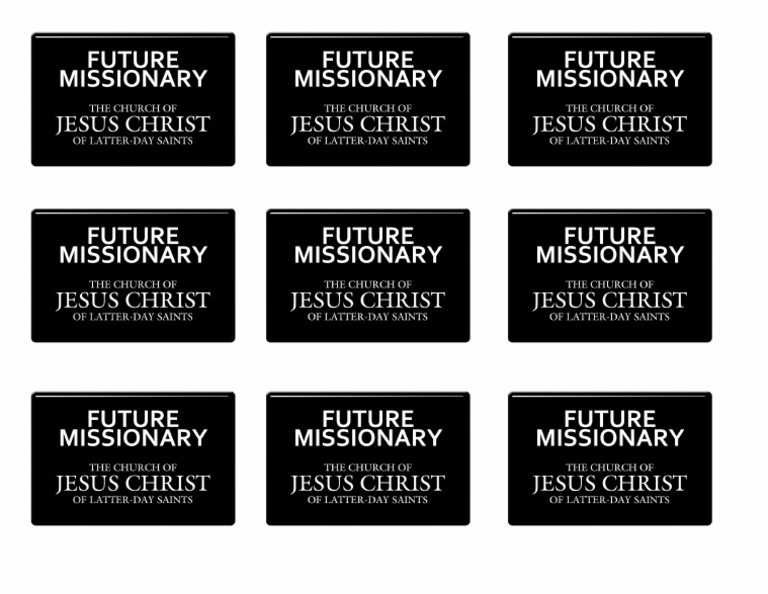 missionary tags