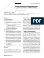 Elementos Traza-D-Procedimiento Recomendado Para La Determinación Del Aluminio en Muestras Biológicas y Otros Especímenes de Interés Clínico (2005)