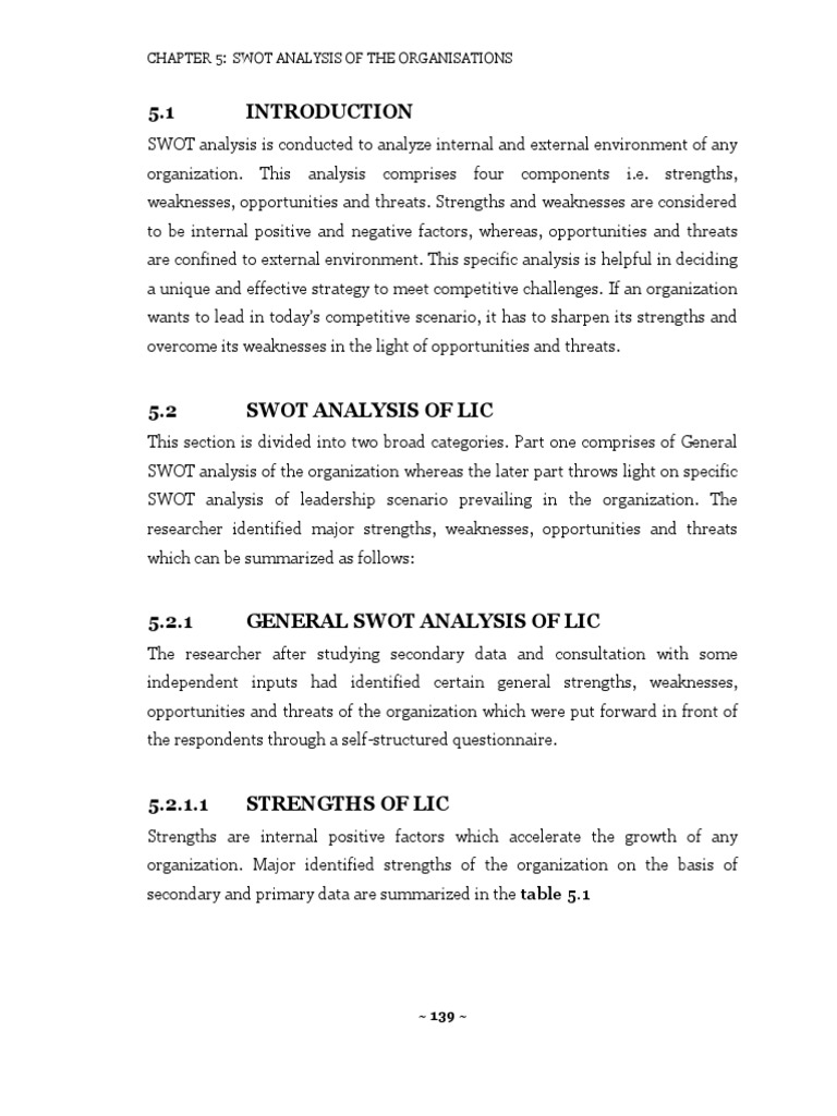 Swot analysis for students essay image