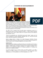 Bolivia Certifica Crecimiento de Reservas Probadas de Petróleo y Gas