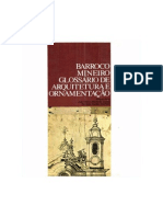 Barroco Mineiro - Glossario de Arquitetura e Orna Mentação - Affonso Ávila