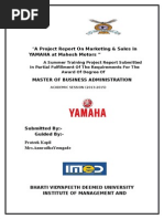 Download A Project Report on Marketing yamaha -Prateek Kapil by Kshitij Kapil SN282743643 doc pdf