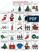 Christmas Concepts Bingo Game Board D