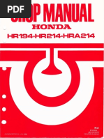 1986 - Honda HR194-HR214-HRA214 Service Manual - OCR 600dpi