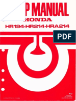 1986 - Honda HR194-HR214-HRA214 Service Manual - OCR 600dpi