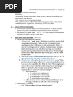 Non-Standard Measurement Lesson Plan