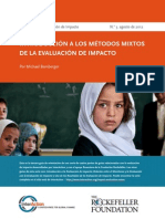 3 - Mixed Methods in Impact Evaluation (SPANISH)