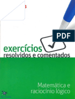 Exercícios Resolvidos e Comentados - Matemática e Raciocínio Lógico