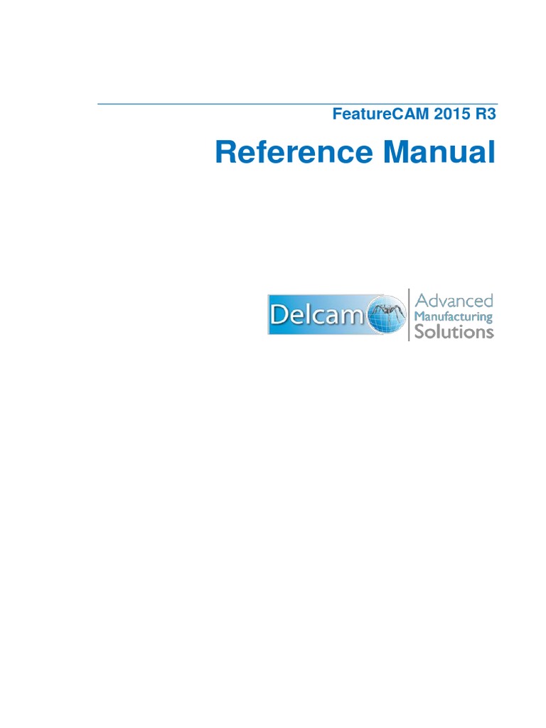 FeatureCAM 2015 Reference Help | PDF | Circle | Machining