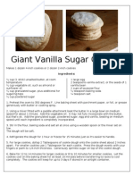 Giant Vanilla Sugar Cookies
