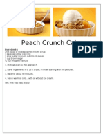 Peach Crunch Cake