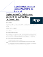 Ucv - Blogspot.Pe/P/Matriz-De-Interesados - HTML: Implementación Del Sistema Openerp en La Industria Oremonc Sac