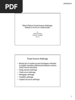 Risk & Return Fixed Income Arbitrage