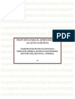 Propuesta Para El Aprendizaje de La Lengua Escrita