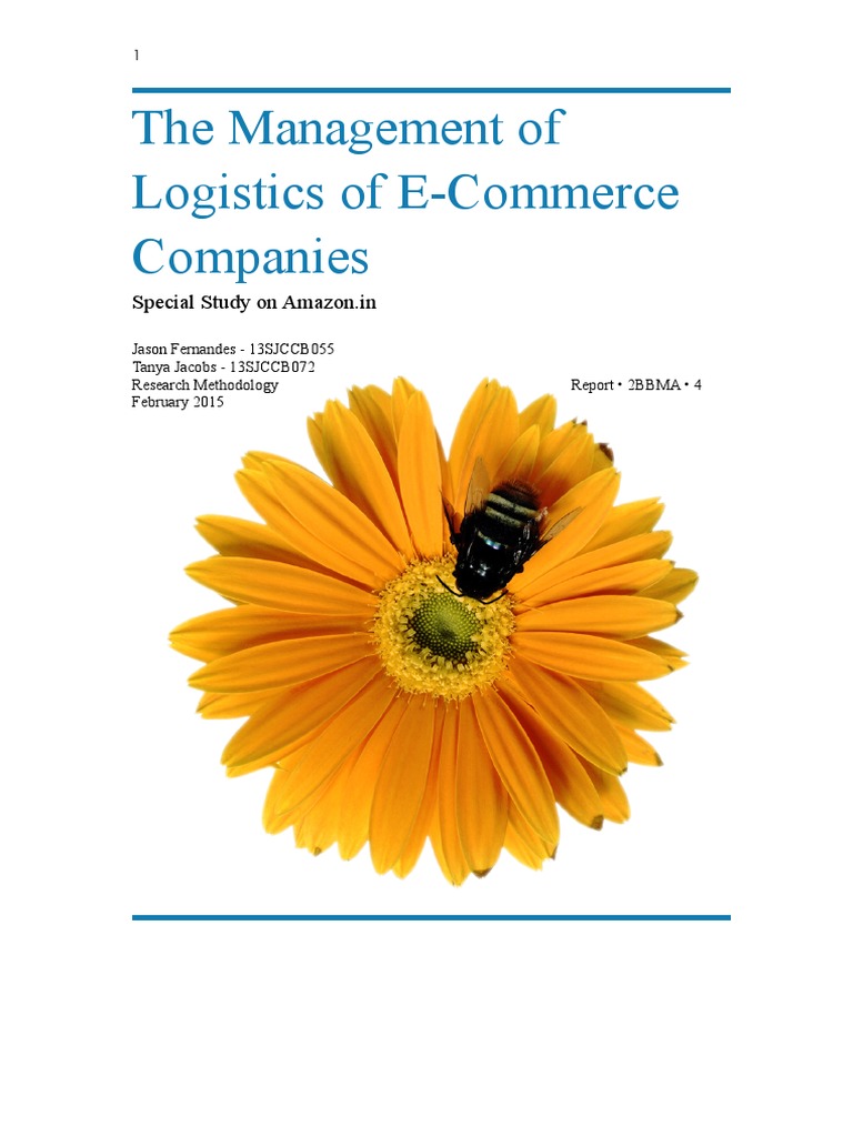 Logistics in E-Commerce: Amazon Study | PDF | E Commerce | Logistics