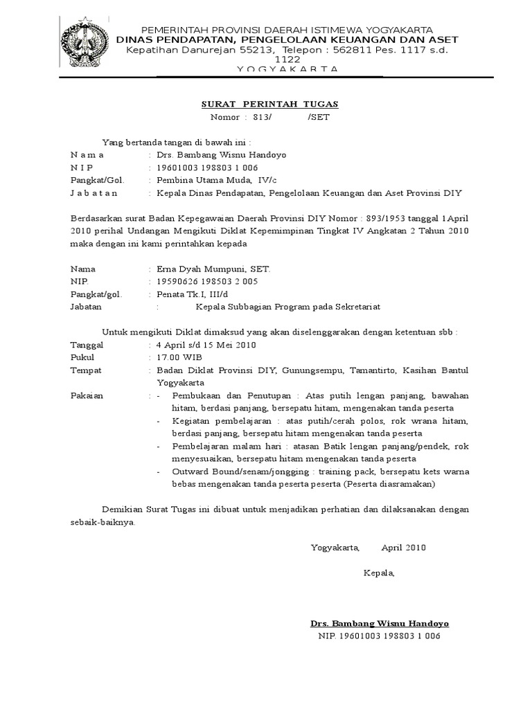 Surat Tugas
