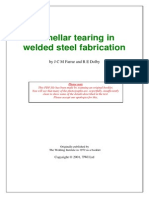 Lamellar Tearing in Welded Steel Fabrication