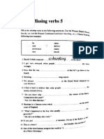 Test - Missing Verbs and Prepositions 1