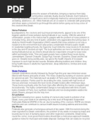 Noise Pollution Loudspeakers, Fire Crackers and Loud Musical Instruments, Appear To Be One of The