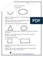 Recognizing Shapes Step-by-Step Lesson: Name: - Date