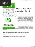 Download Top 110 Free Proxy Sites Best Free Proxy Servers List 2015 by asura22nov SN282793717 doc pdf