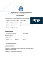 Quality Assurance & Accreditation Unit Course Specifications