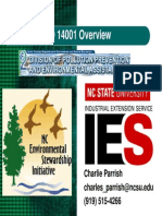 ISO 14001 Overview: Charlie Parrish Charles - Parrish@ncsu - Edu (919) 515-4266
