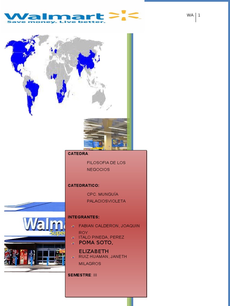 Wal Mart Store | PDF | Walmart | Economias
